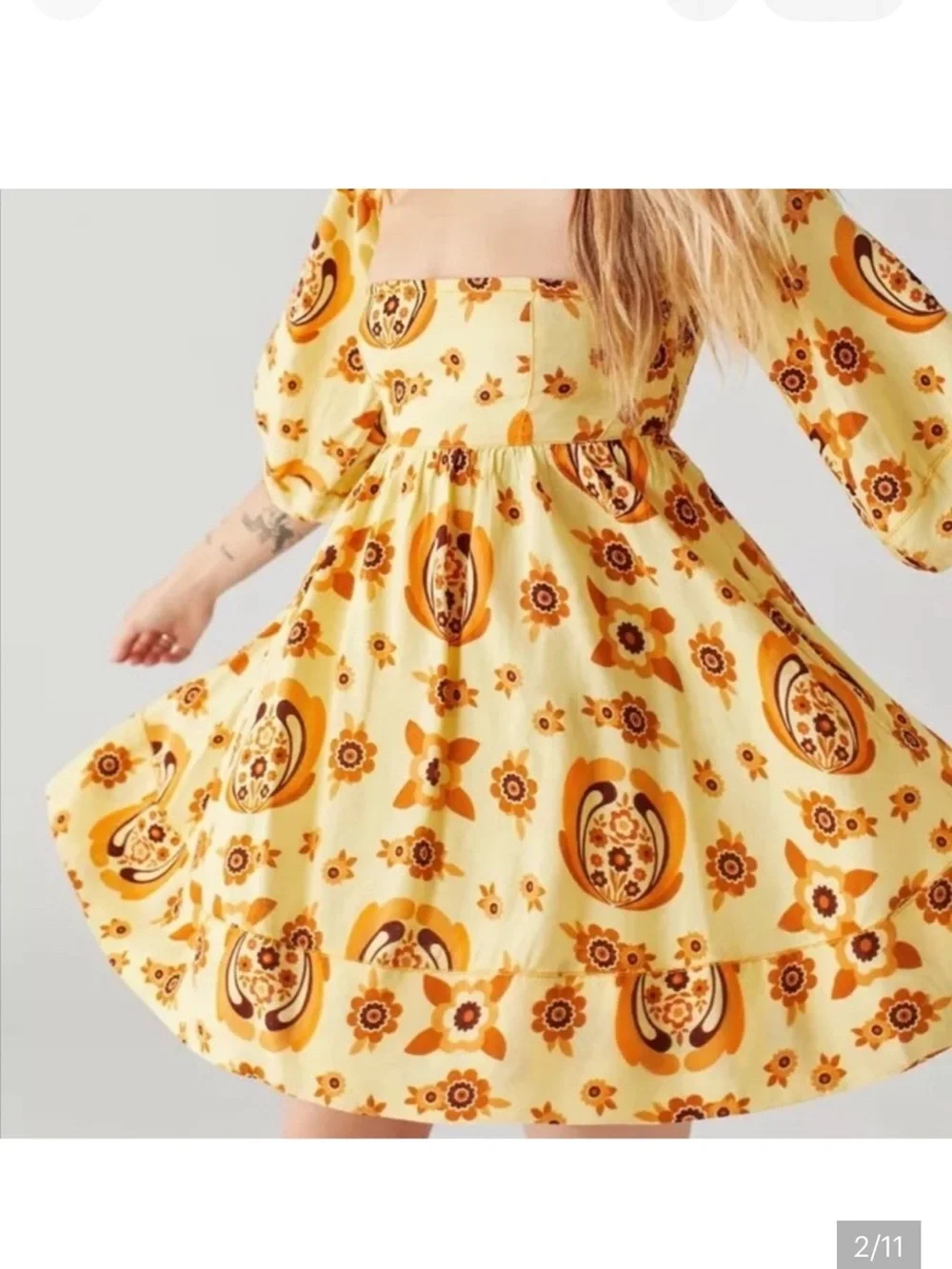 Urban Outfitters Caterina Off Shoulder Mini Dress - Picture 2 of 10